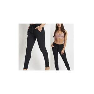 Free People Movement Sunny Drawstring Jogger Black Skinny Size Small